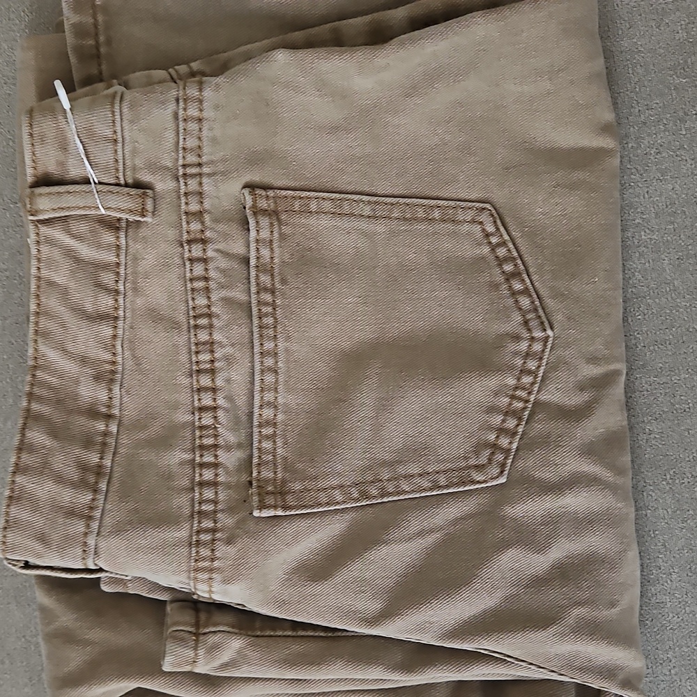 Beige Wide-Leg Jeans - Picture 4 of 6